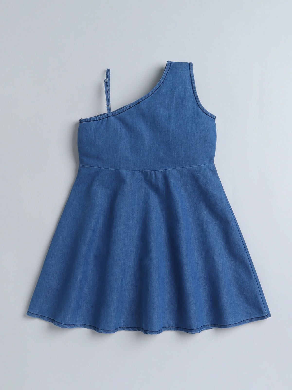 Girls Spaghetti Strap Dress with Inner Tee