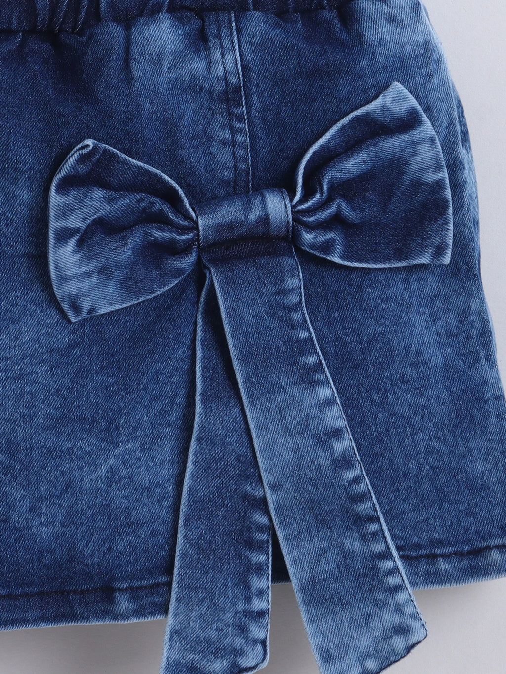 Girls Top & Skort Co-ord Set, Sleeveless Top & Denim Wrap Skort, Casual Clothing Set