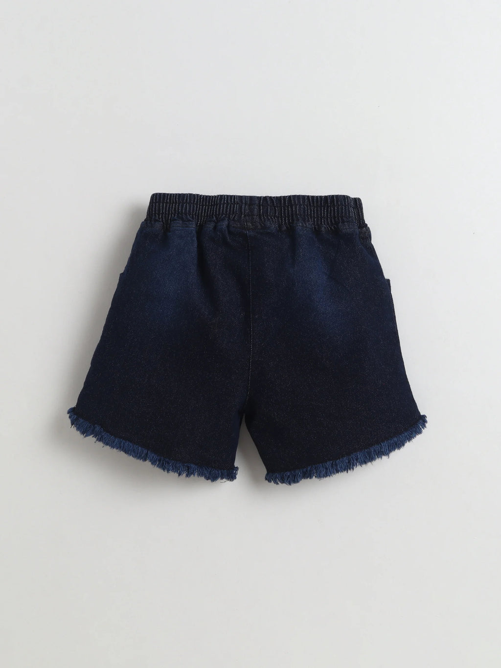 Bright Stars KIDSWEAR Cotton Single Jersey Sleeveless Unicorn Printed Tee With Denim Frey Shorts And Heart Shape Bag