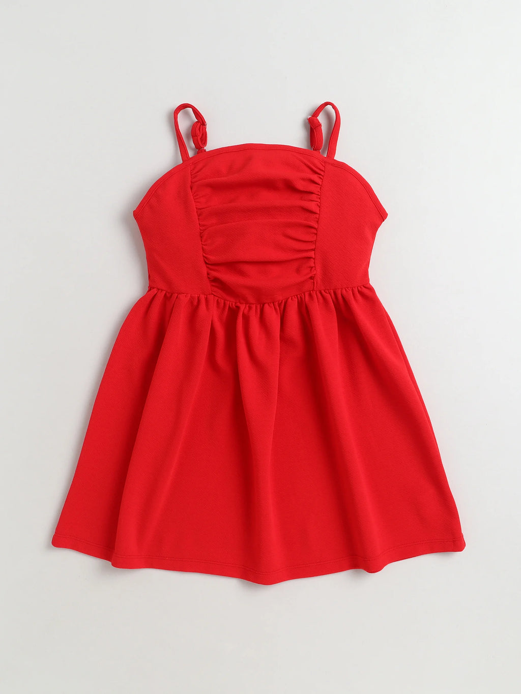 Bright Stars KIDSWEAR Strap Dress & Denim Pearl Embellished Crop Length Full Sleeves Jacket