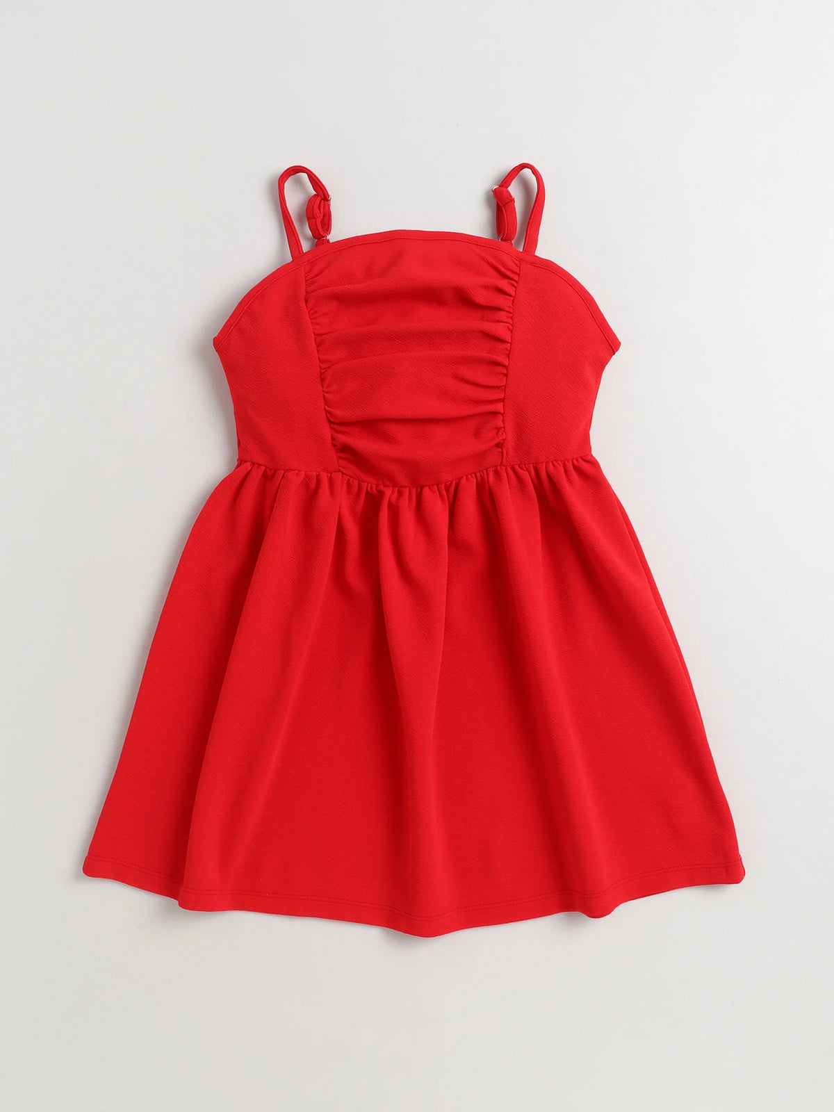 Bright Stars KIDSWEAR Strap Dress & Denim Pearl Embellished Crop Length Full Sleeves Jacket