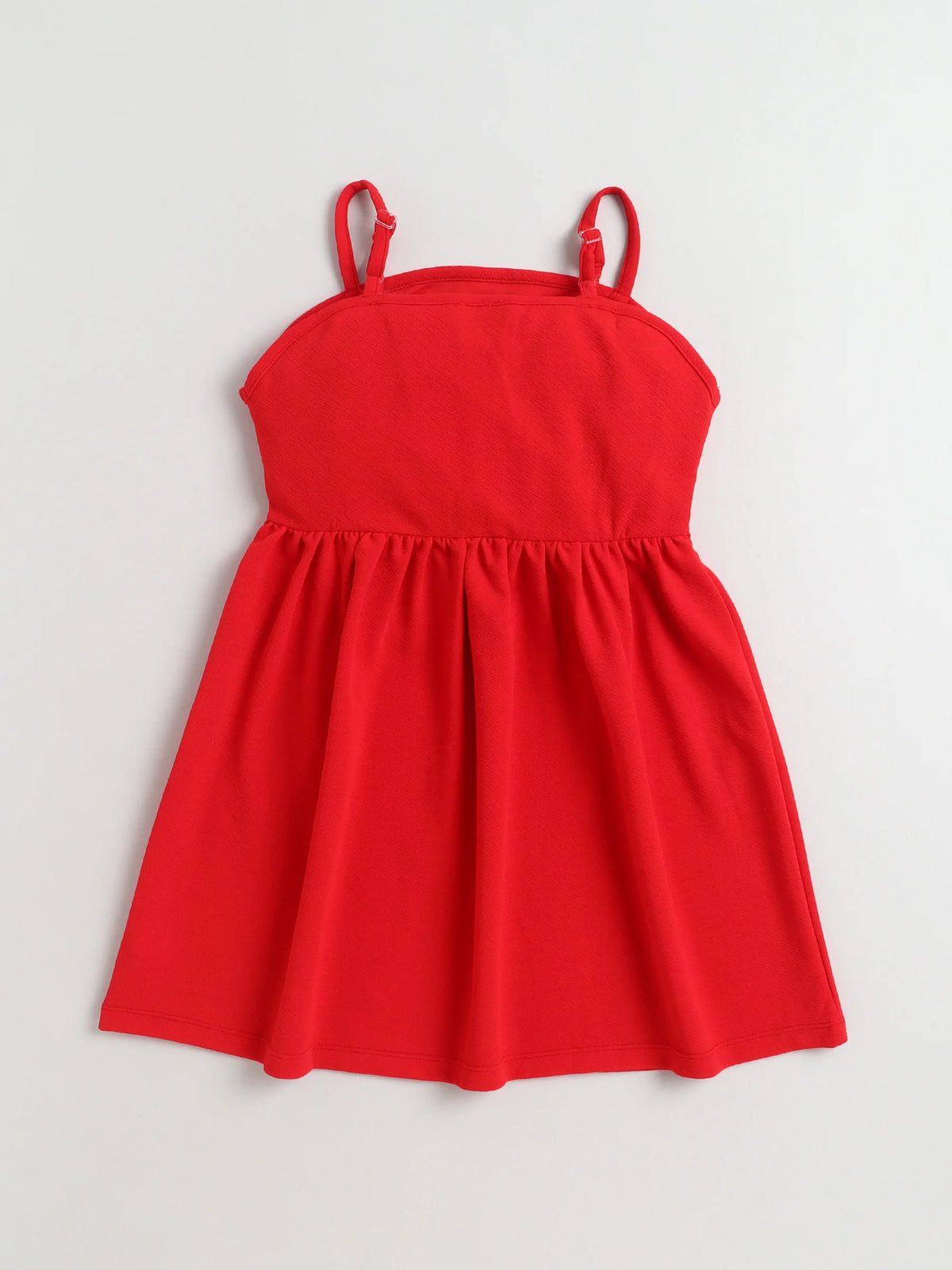 Bright Stars KIDSWEAR Strap Dress & Denim Pearl Embellished Crop Length Full Sleeves Jacket