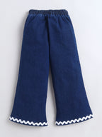 Bright Stars KIDSWEAR¬†Cotton Woven Lace Embellished Jeans