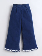 Bright Stars KIDSWEAR¬†Cotton Woven Lace Embellished Jeans