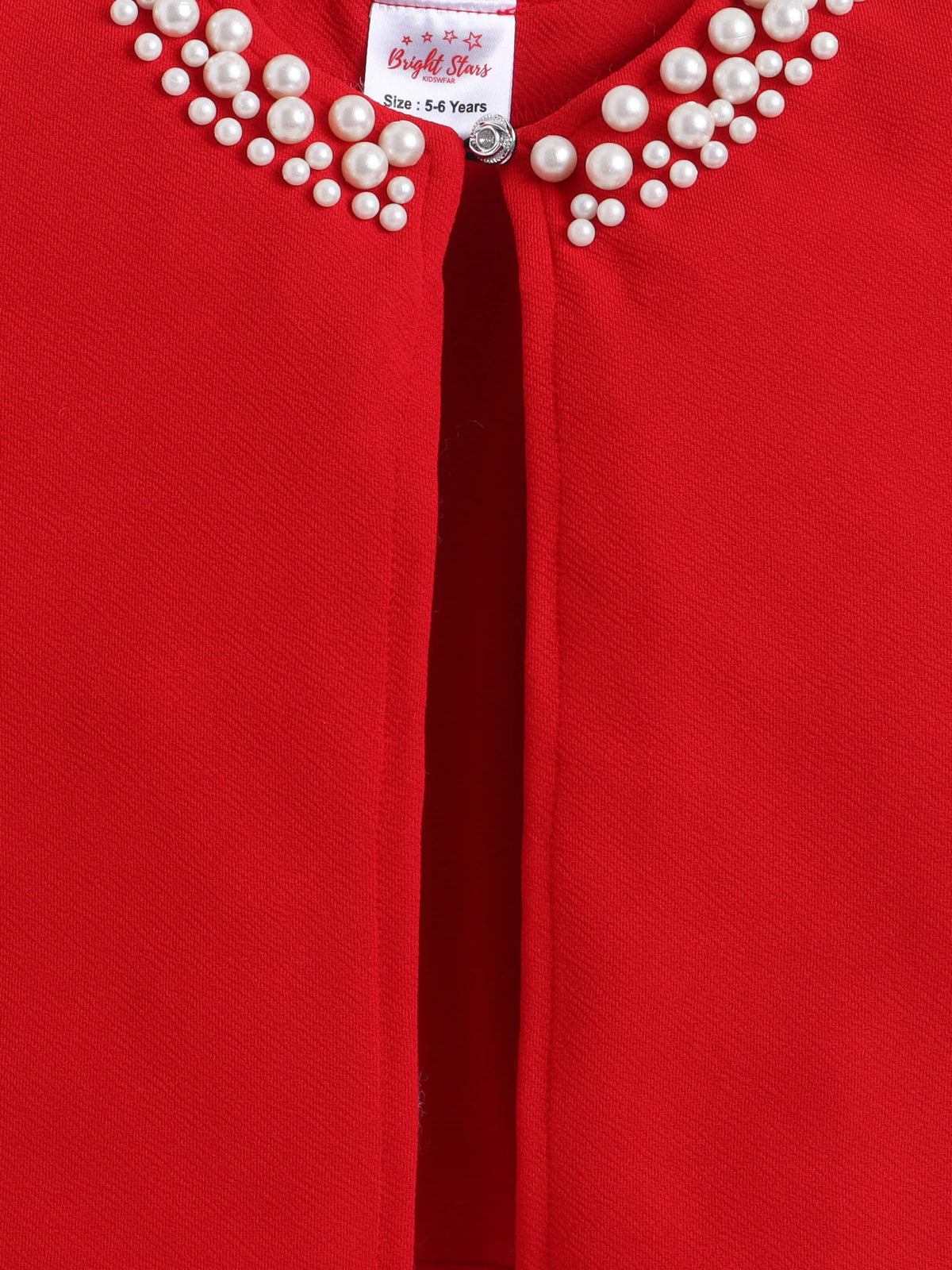 Bright Stars KIDSWEAR¬†Flutter Sleeves Pearl Embellished Shrug