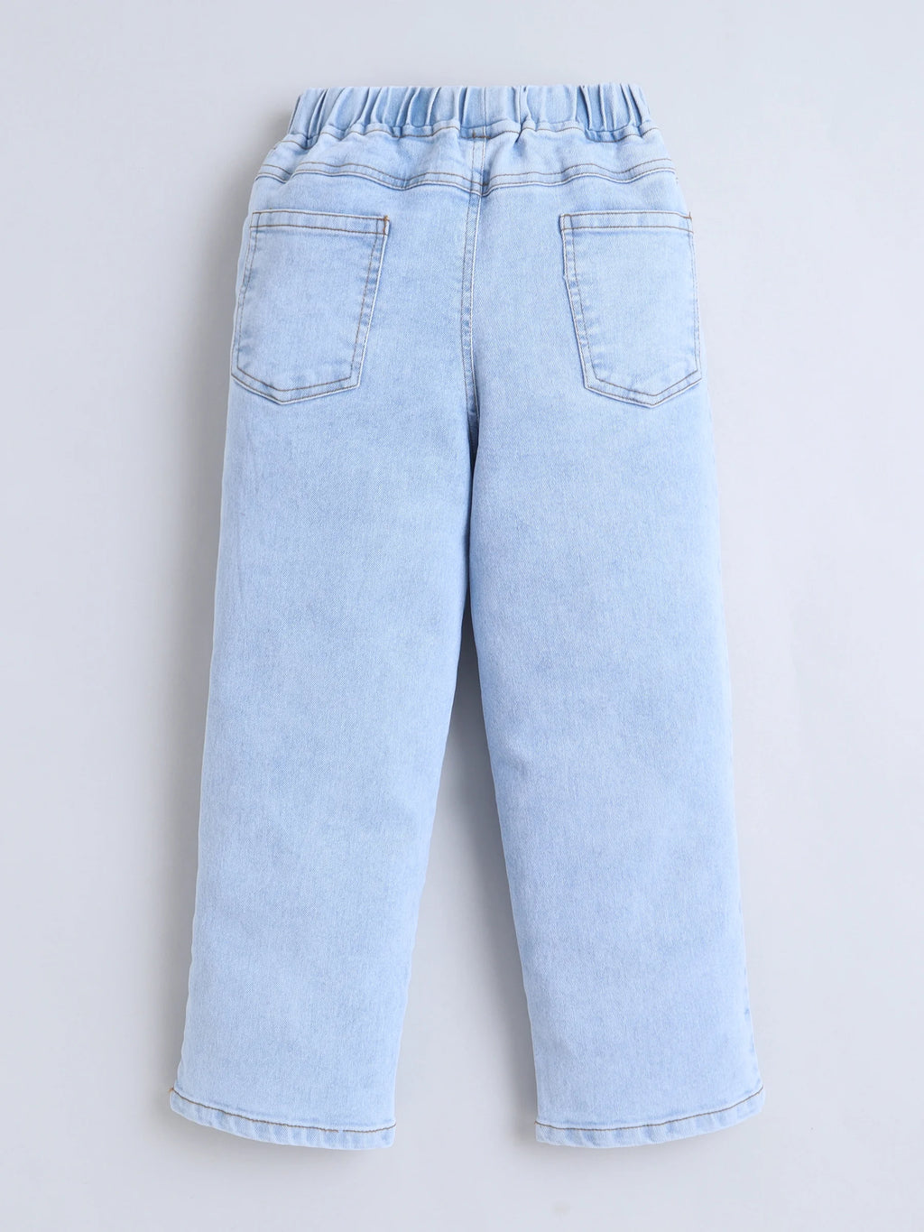 Bright Stars KIDSWEAR Denim Embroidered Light Wash Elasticated Jeans - Blue