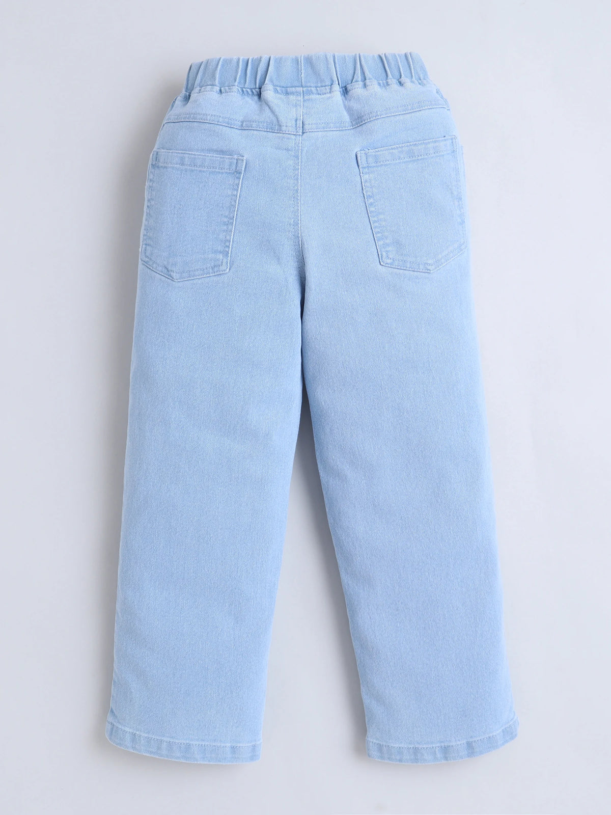Bright Stars KIDSWEAR Denim Embroidered Medium Wash Elasticated Jeans - Blue