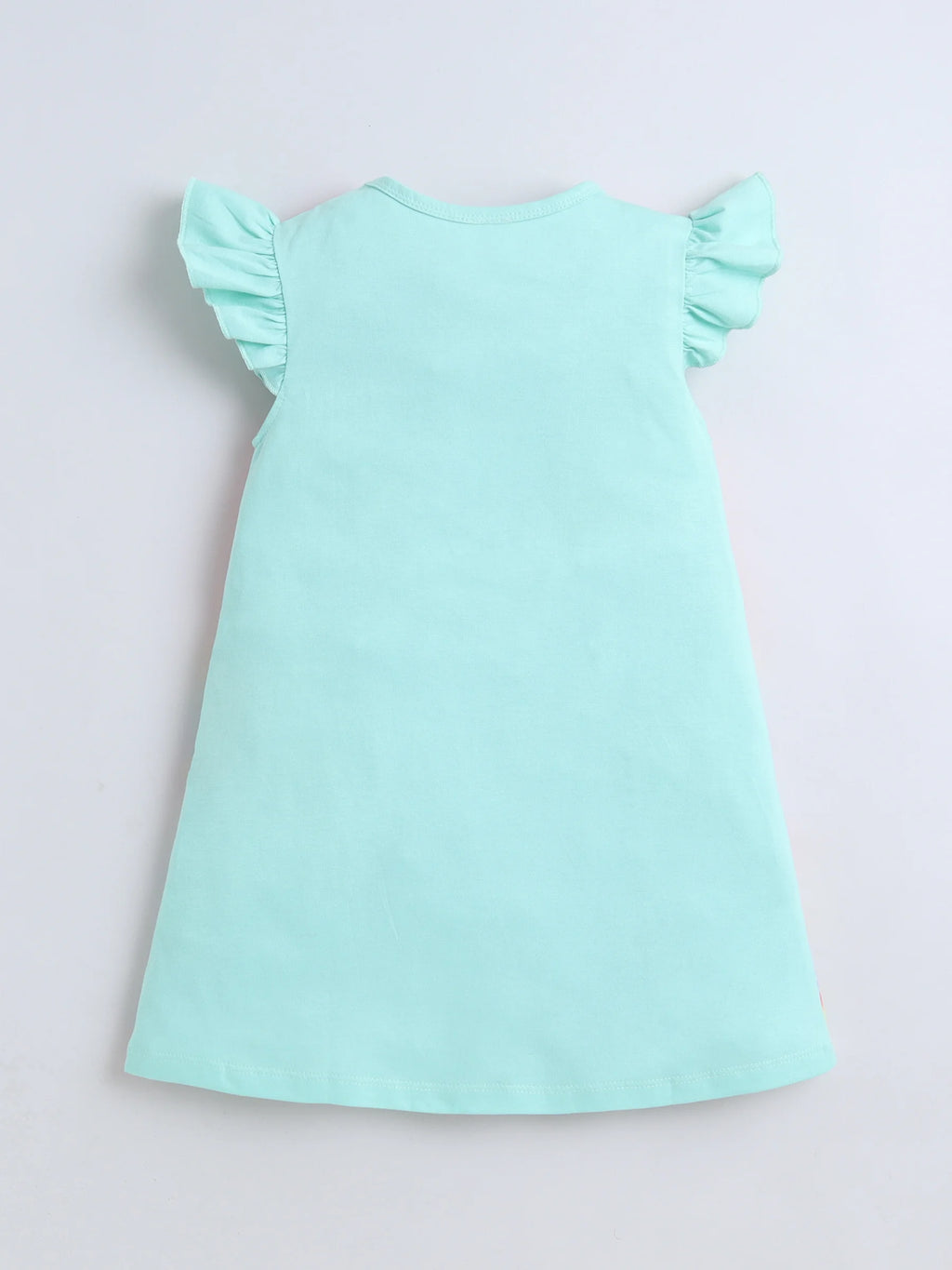Bright Stars KIDSWEAR Knits Unicorn Digital Printed Dress - Green