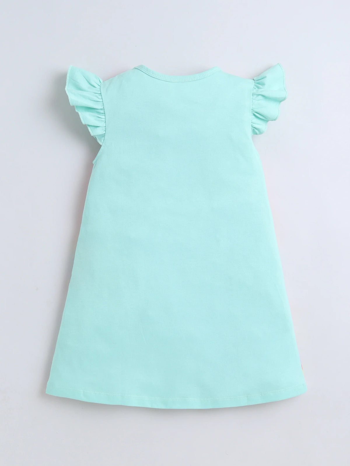 Bright Stars KIDSWEAR Knits Unicorn Digital Printed Dress - Green